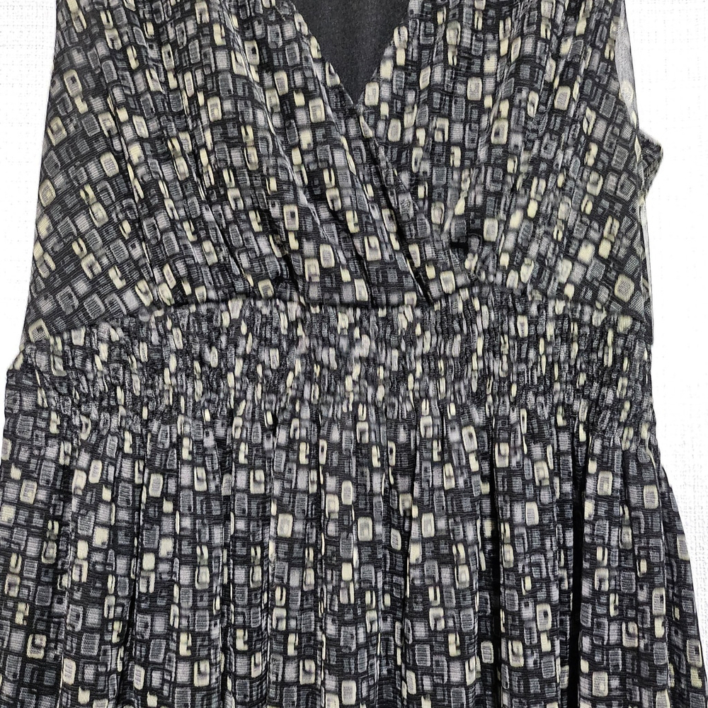 Motherhood Maternity Geometric Popover Babydoll Whimsigoth Fairy Dress Size S - Picture 11 of 12